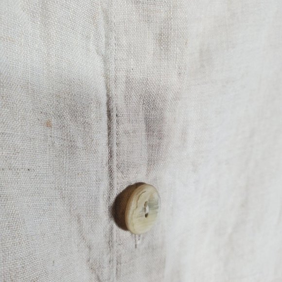 Flax linen button down top - Picture 10 of 10